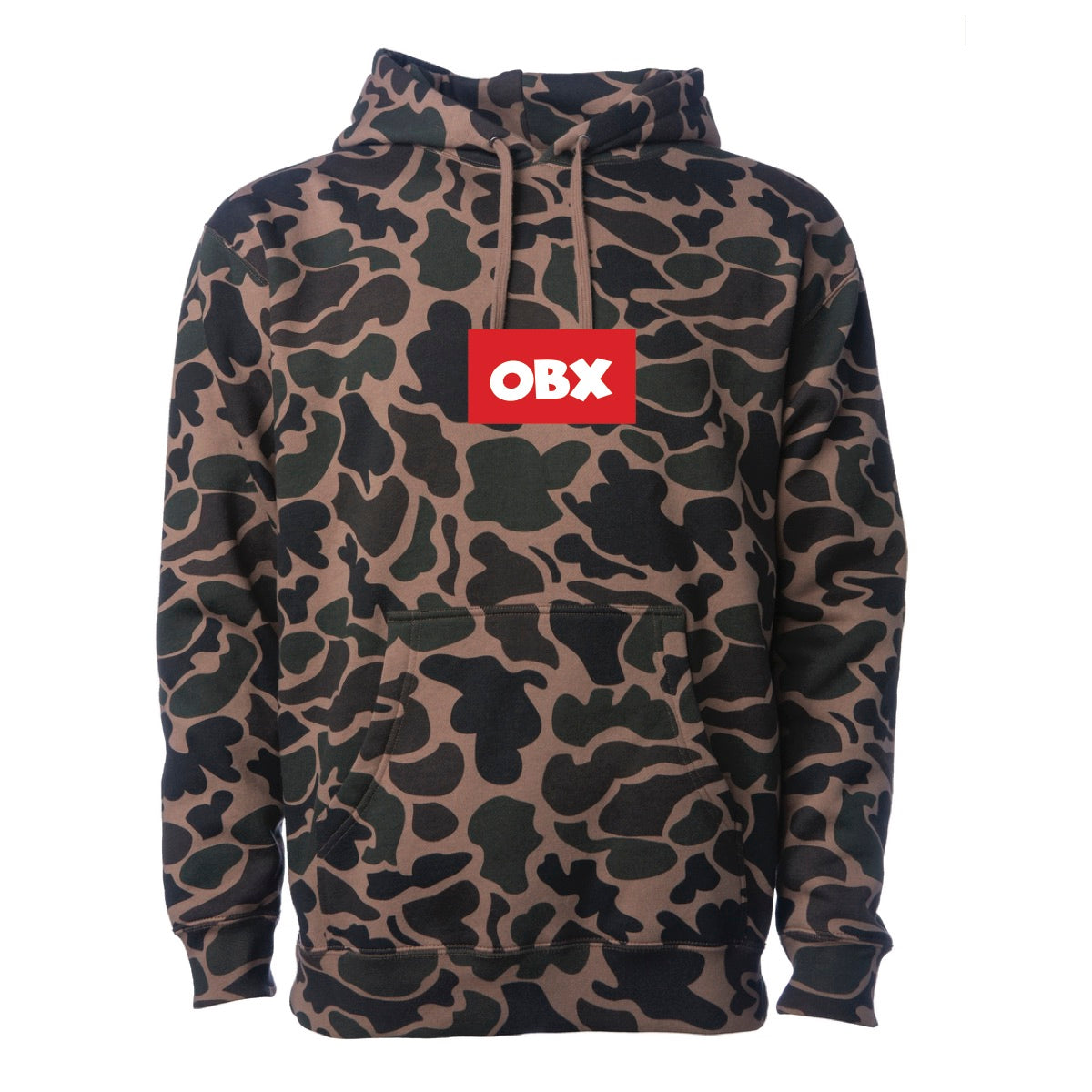 OBX Hoodies - 10oz - Duck Camo - Red Box